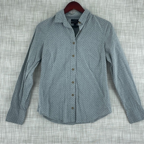 J. Crew Womens Size 4 long sleeve button down shirt 2072 - Picture 1 of 7